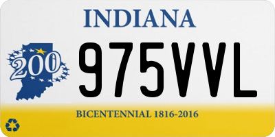 IN license plate 975VVL