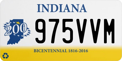 IN license plate 975VVM