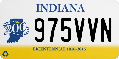 IN license plate 975VVN
