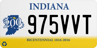 IN license plate 975VVT
