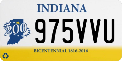 IN license plate 975VVU