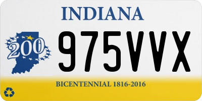 IN license plate 975VVX