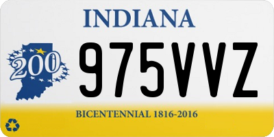 IN license plate 975VVZ