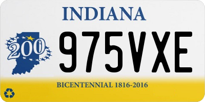 IN license plate 975VXE