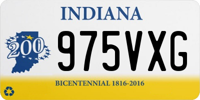 IN license plate 975VXG
