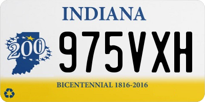 IN license plate 975VXH