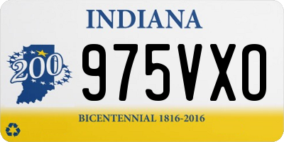IN license plate 975VXO