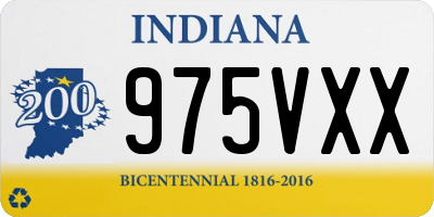 IN license plate 975VXX