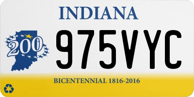 IN license plate 975VYC