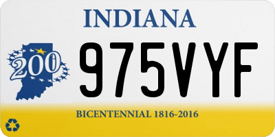 IN license plate 975VYF