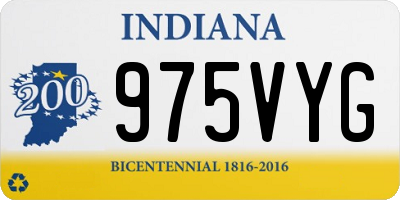 IN license plate 975VYG