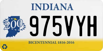 IN license plate 975VYH