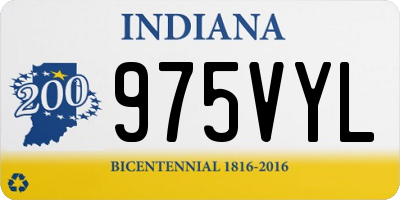 IN license plate 975VYL