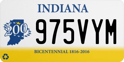 IN license plate 975VYM