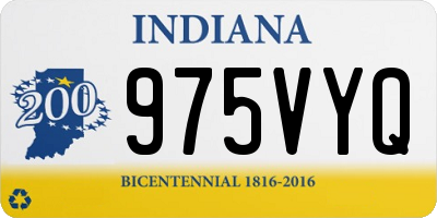 IN license plate 975VYQ
