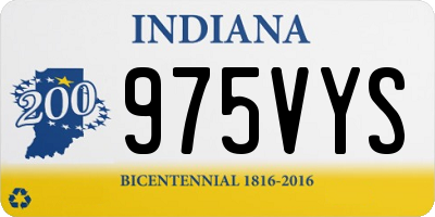 IN license plate 975VYS