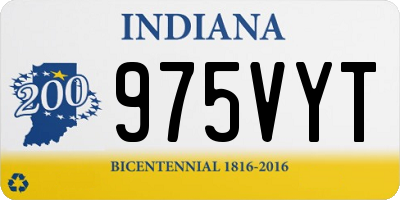 IN license plate 975VYT