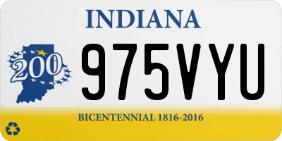 IN license plate 975VYU