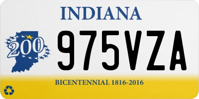 IN license plate 975VZA