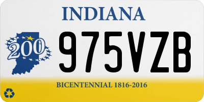 IN license plate 975VZB