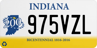 IN license plate 975VZL