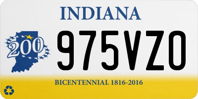 IN license plate 975VZO