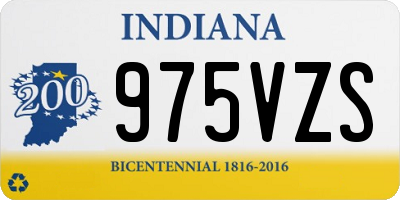 IN license plate 975VZS