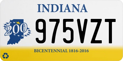 IN license plate 975VZT