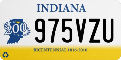 IN license plate 975VZU