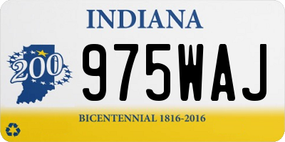IN license plate 975WAJ