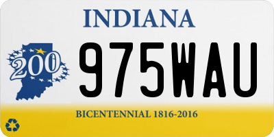 IN license plate 975WAU