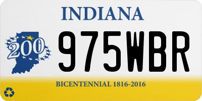 IN license plate 975WBR