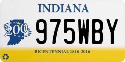 IN license plate 975WBY