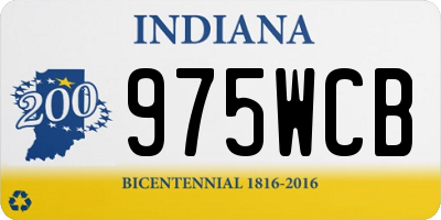 IN license plate 975WCB