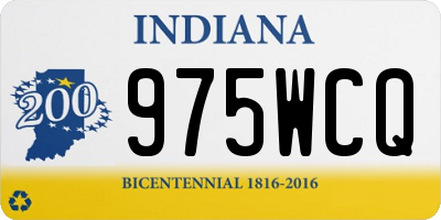 IN license plate 975WCQ