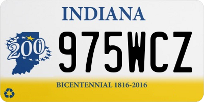 IN license plate 975WCZ