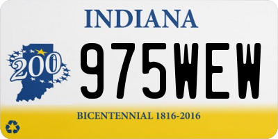 IN license plate 975WEW