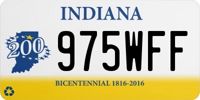 IN license plate 975WFF