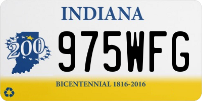IN license plate 975WFG