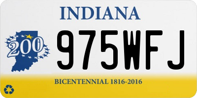 IN license plate 975WFJ
