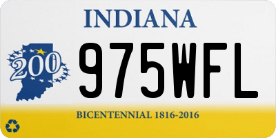 IN license plate 975WFL