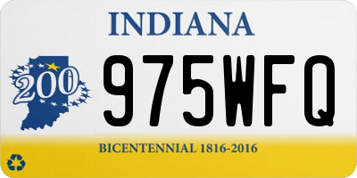 IN license plate 975WFQ