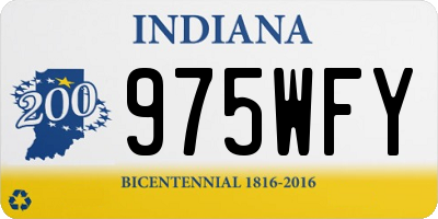 IN license plate 975WFY