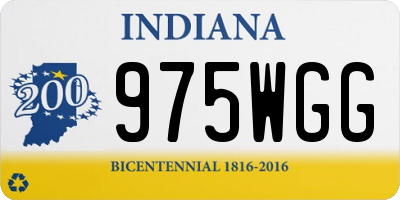 IN license plate 975WGG
