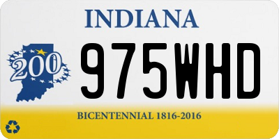 IN license plate 975WHD
