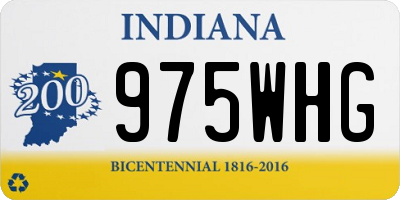 IN license plate 975WHG