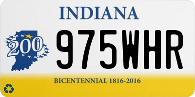 IN license plate 975WHR