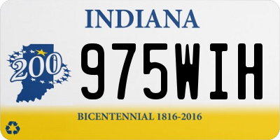 IN license plate 975WIH