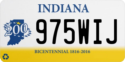 IN license plate 975WIJ