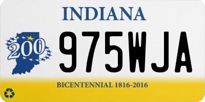 IN license plate 975WJA